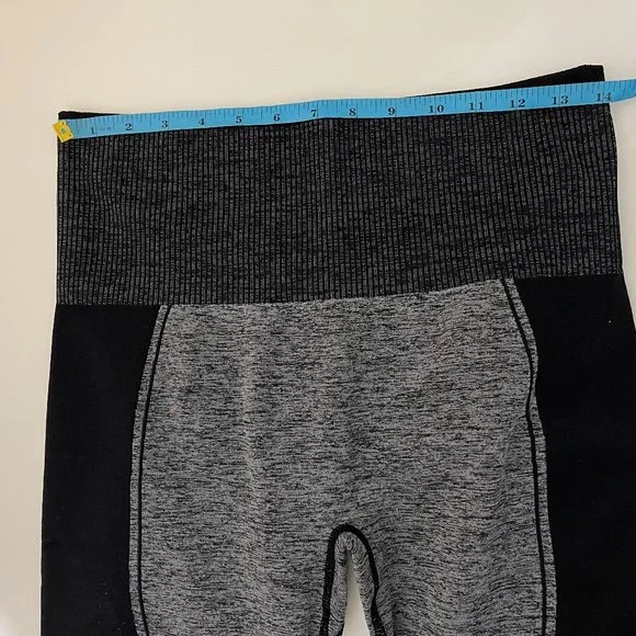 Thirdlove Black Grey Flex Seamless Compression Leggings NEW WITH TAGS - Picture 7 of 8